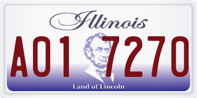 IL license plate A017270