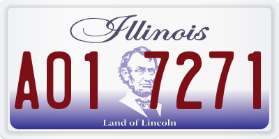 IL license plate A017271