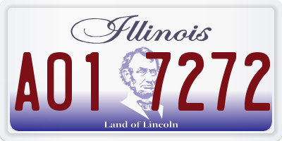 IL license plate A017272