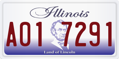 IL license plate A017291
