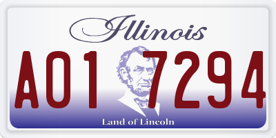 IL license plate A017294