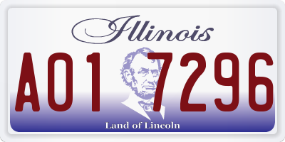 IL license plate A017296