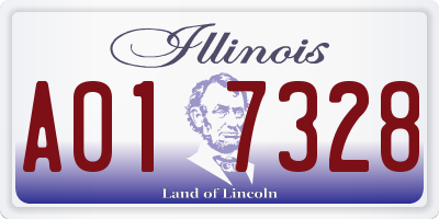 IL license plate A017328