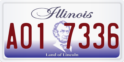 IL license plate A017336