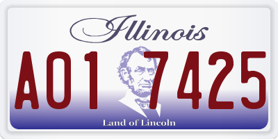 IL license plate A017425
