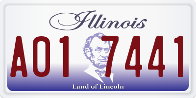IL license plate A017441