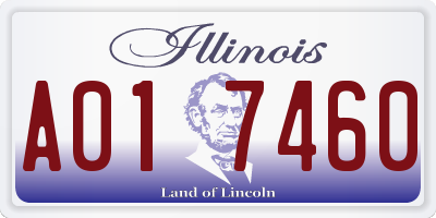IL license plate A017460