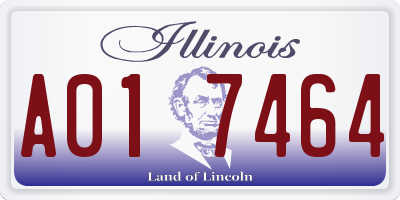 IL license plate A017464