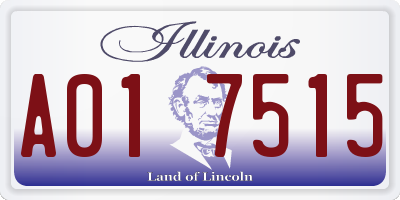IL license plate A017515