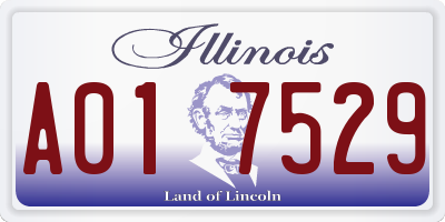 IL license plate A017529