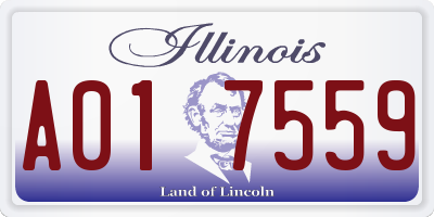 IL license plate A017559