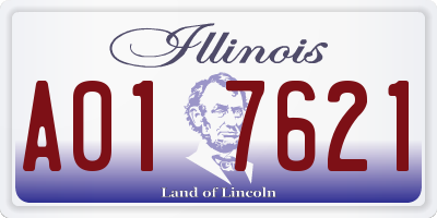 IL license plate A017621