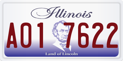 IL license plate A017622