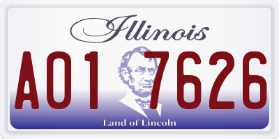 IL license plate A017626