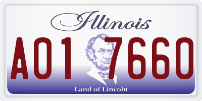 IL license plate A017660