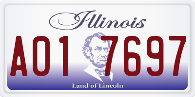 IL license plate A017697