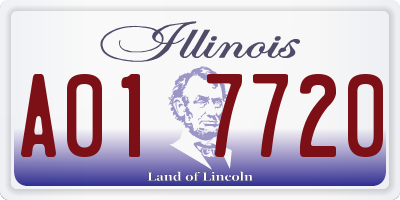 IL license plate A017720