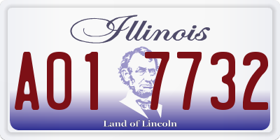 IL license plate A017732