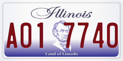 IL license plate A017740