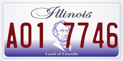 IL license plate A017746