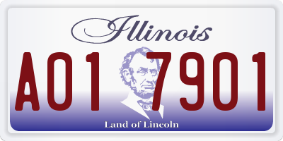 IL license plate A017901