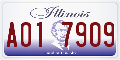 IL license plate A017909