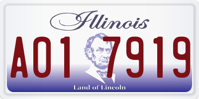 IL license plate A017919