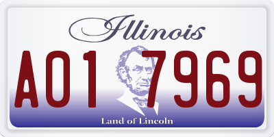 IL license plate A017969