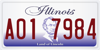 IL license plate A017984
