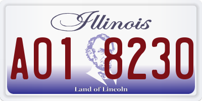 IL license plate A018230