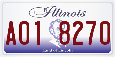IL license plate A018270