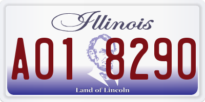 IL license plate A018290
