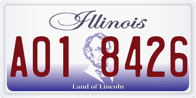 IL license plate A018426