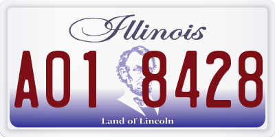 IL license plate A018428