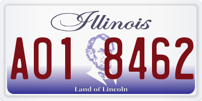 IL license plate A018462