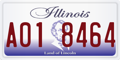 IL license plate A018464