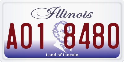 IL license plate A018480