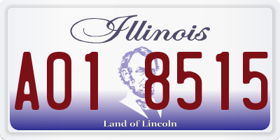 IL license plate A018515