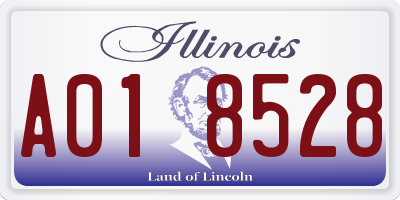 IL license plate A018528