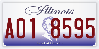 IL license plate A018595
