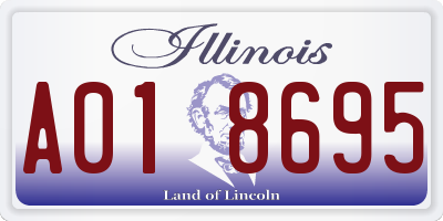 IL license plate A018695