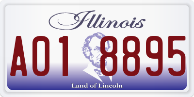 IL license plate A018895