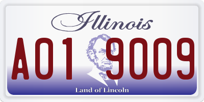 IL license plate A019009