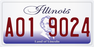 IL license plate A019024