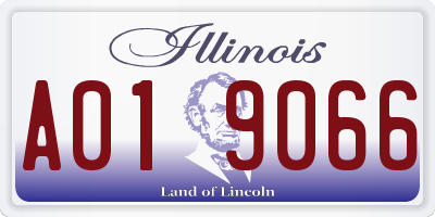 IL license plate A019066