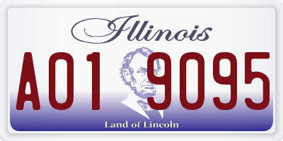 IL license plate A019095