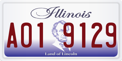 IL license plate A019129