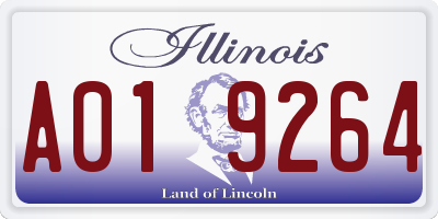 IL license plate A019264