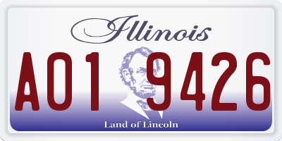 IL license plate A019426