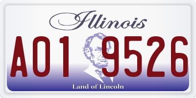 IL license plate A019526